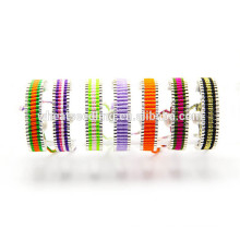 inspired attractive candy mixed order colorful adjustable rope braided bracelet